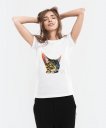 Жіноча футболка Красивий смугастий кіт