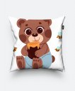 Подушка квадратна милий ведмедик