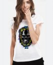 Жіноча футболка Містичний череп з рогами