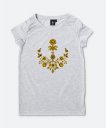 Жіноча футболка квітковий тризуб Україна