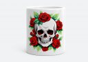 Чашка Череп у трояндах