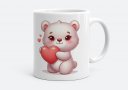 Чашка Ведмедик з червоним серцем