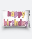 Подушка прямокутна happy birthday