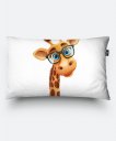 Подушка прямокутна Жираф в окулярах