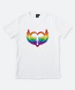 Чоловіча футболка ЛГБТ Крила кохання