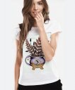 Жіноча футболка Горнятко з квітами