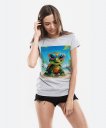 Жіноча футболка Черепаха в сонцезахисних окулярах