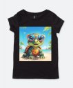 Жіноча футболка Черепаха в сонцезахисних окулярах