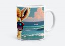 Чашка Мила лама на пляжі