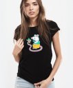 Жіноча футболка Крыс с гантелями