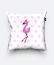 Подушка квадратна принцесса фламинго балерина