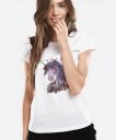 Жіноча футболка Єдиноріг квітковий