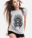 Жіноча футболка Череп-индеец