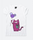 Жіноча футболка Малиновый кот