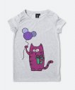Жіноча футболка Малиновый кот