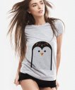 Жіноча футболка Penguin with fairy lights