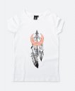 Жіноча футболка Месяц с перьями и стрелой