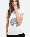 Жіноча футболка Оберег с месяцем и перьями