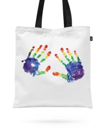 Авоська Rainbow hand print