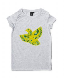 Жіноча футболка Вільний птах (жовтий)