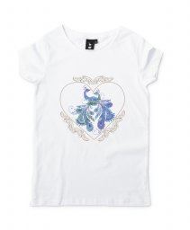 Жіноча футболка Decorative heart with birds in love
