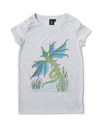 Жіноча футболка болотный дракончик