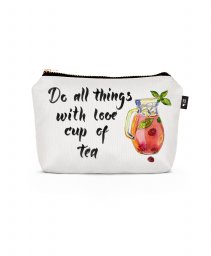 Косметичка Do all things with love cup of tea