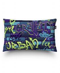 Подушка прямокутна граффити