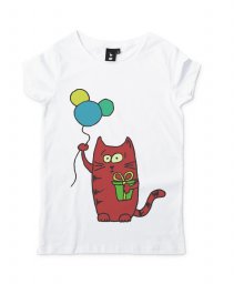 Жіноча футболка Красный кот