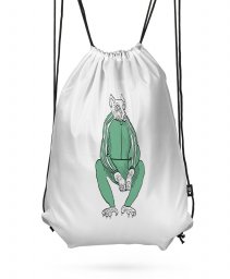 Рюкзак В зеленом костюме на кортонах