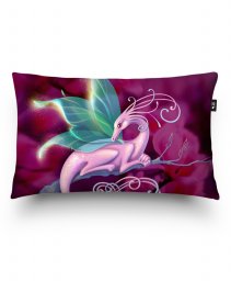 Подушка прямокутна Розовый дракон