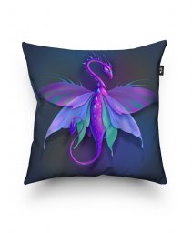 Подушка квадратна Фиолетовый дракон