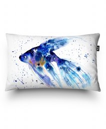 Подушка прямокутна Космическая рыбка