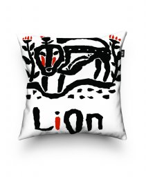 Подушка квадратна лев