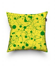 Подушка квадратна Желто-зеленое