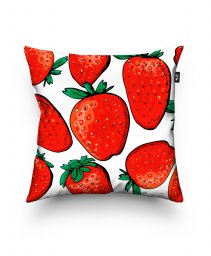 Подушка квадратна strawberrys pattern