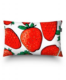 Подушка прямокутна strawberrys pattern