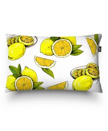 Подушка прямокутна Pattern of ripe lemons