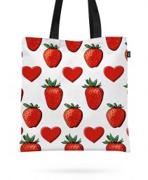 Авоська Hearts and strawberries