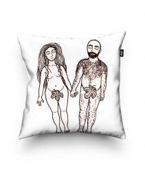 Подушка квадратна Адам і Єва