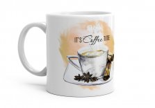 Чашка Чашка кофе с надписью "It's coffee time"