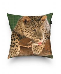 Подушка квадратна леопард