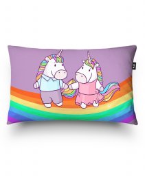 Подушка прямокутна Unicorns on the Rainbow
