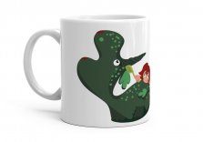 Чашка Девочка и динозаврик