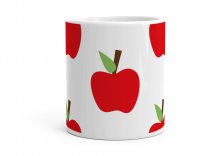 Чашка Червоні яблука