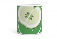 Чашка зелені яблука