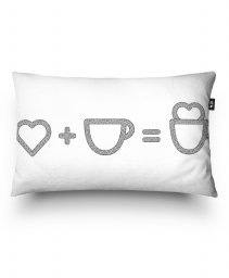 Подушка прямокутна Кофе люблю