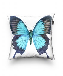 Подушка квадратна Blue butterfly
