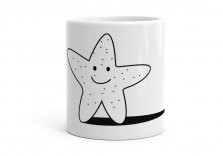Чашка Смайлик - морская звезда