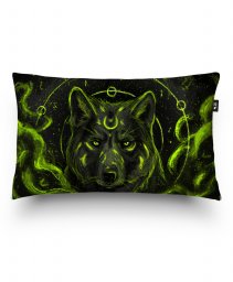 Подушка прямокутна Green wolf